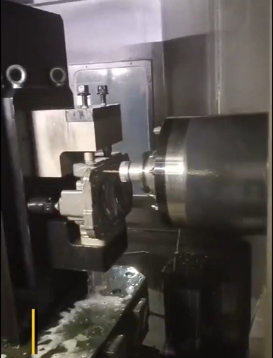 CNC lathe processing hydraulic pump base