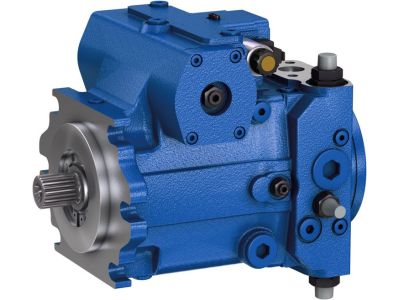 What are the key moving parts of an axial piston pump